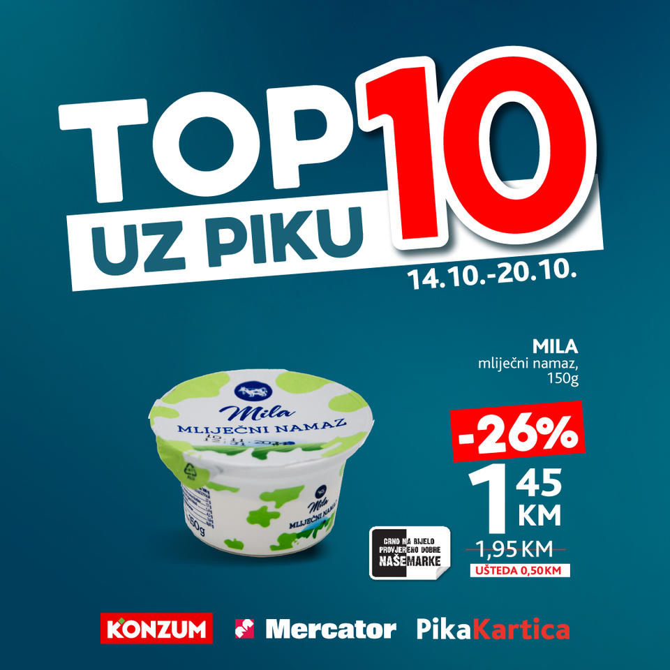 Mercator katalog TOP 10 UZ PIKU 14-20.10.2024.