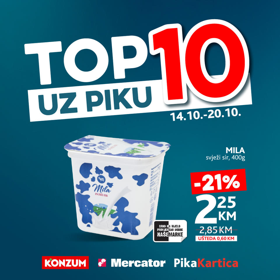 Mercator katalog TOP 10 UZ PIKU 14-20.10.2024.