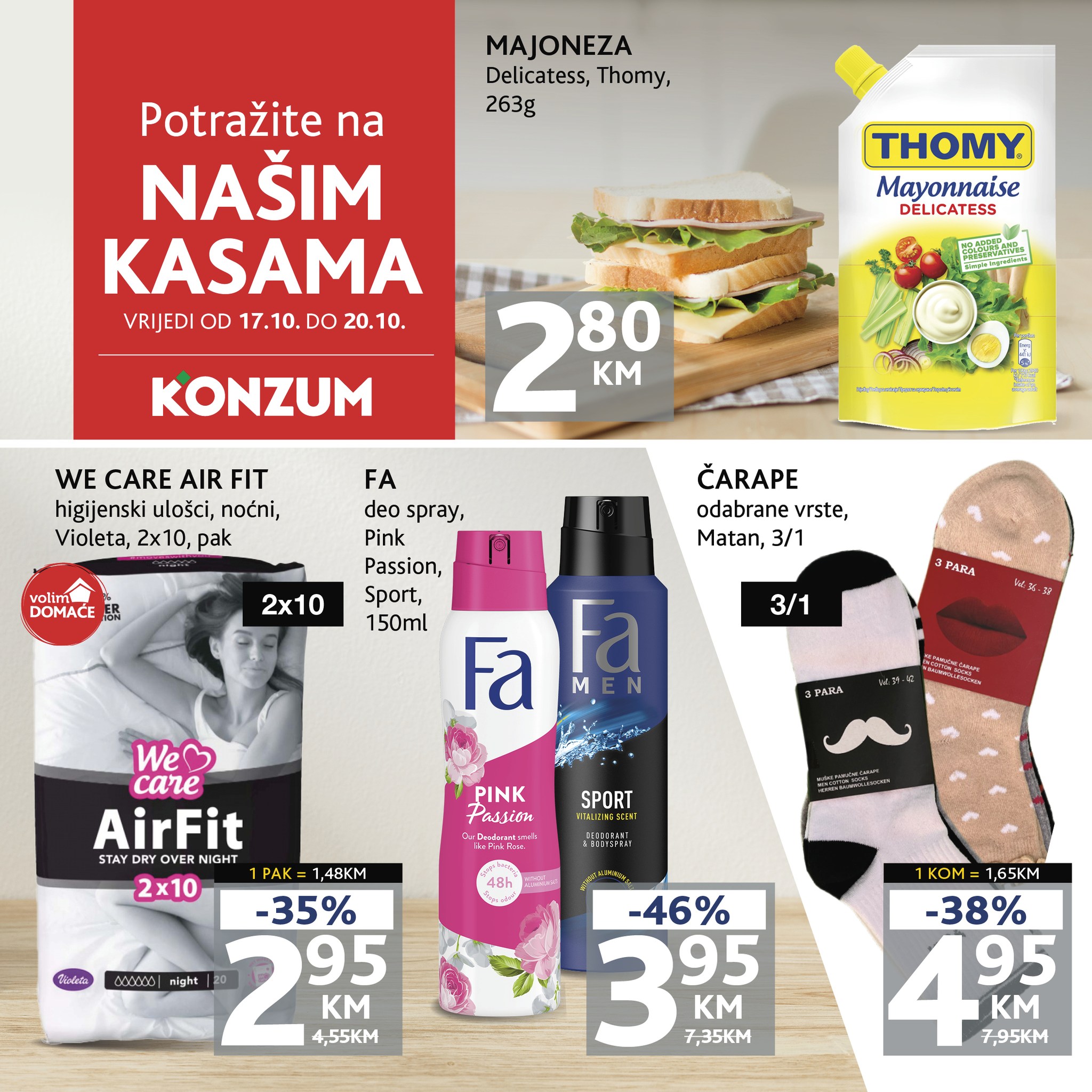 Konzum akcija na kasama 17-20.10.2024. 