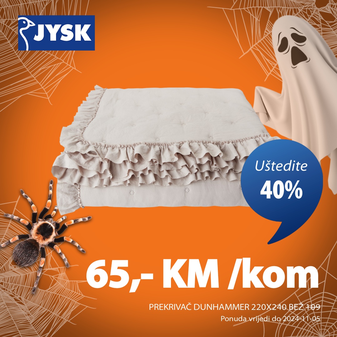 Jysk SNIŽENJE do 50% - akcija do 5.11.2024.