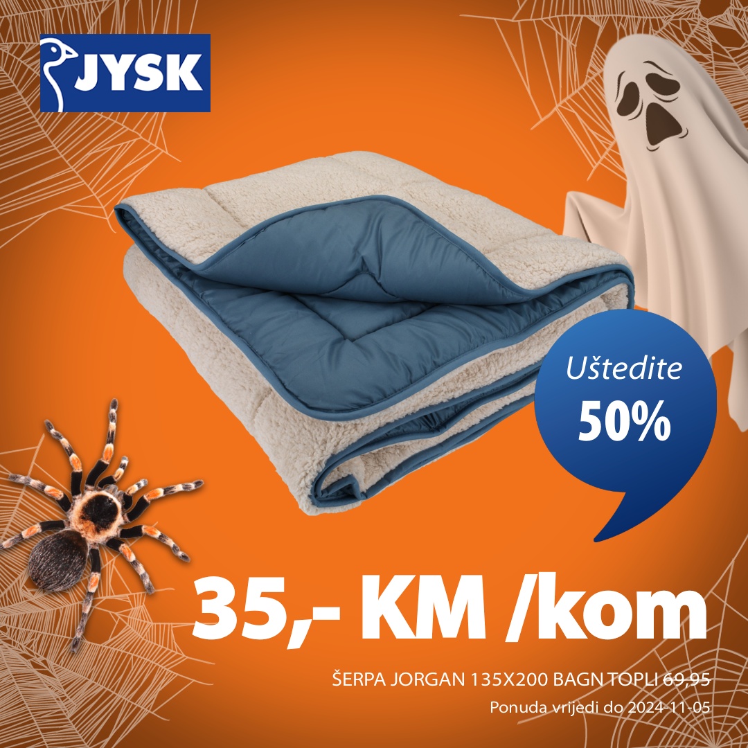 Jysk SNIŽENJE do 50% - akcija do 5.11.2024.