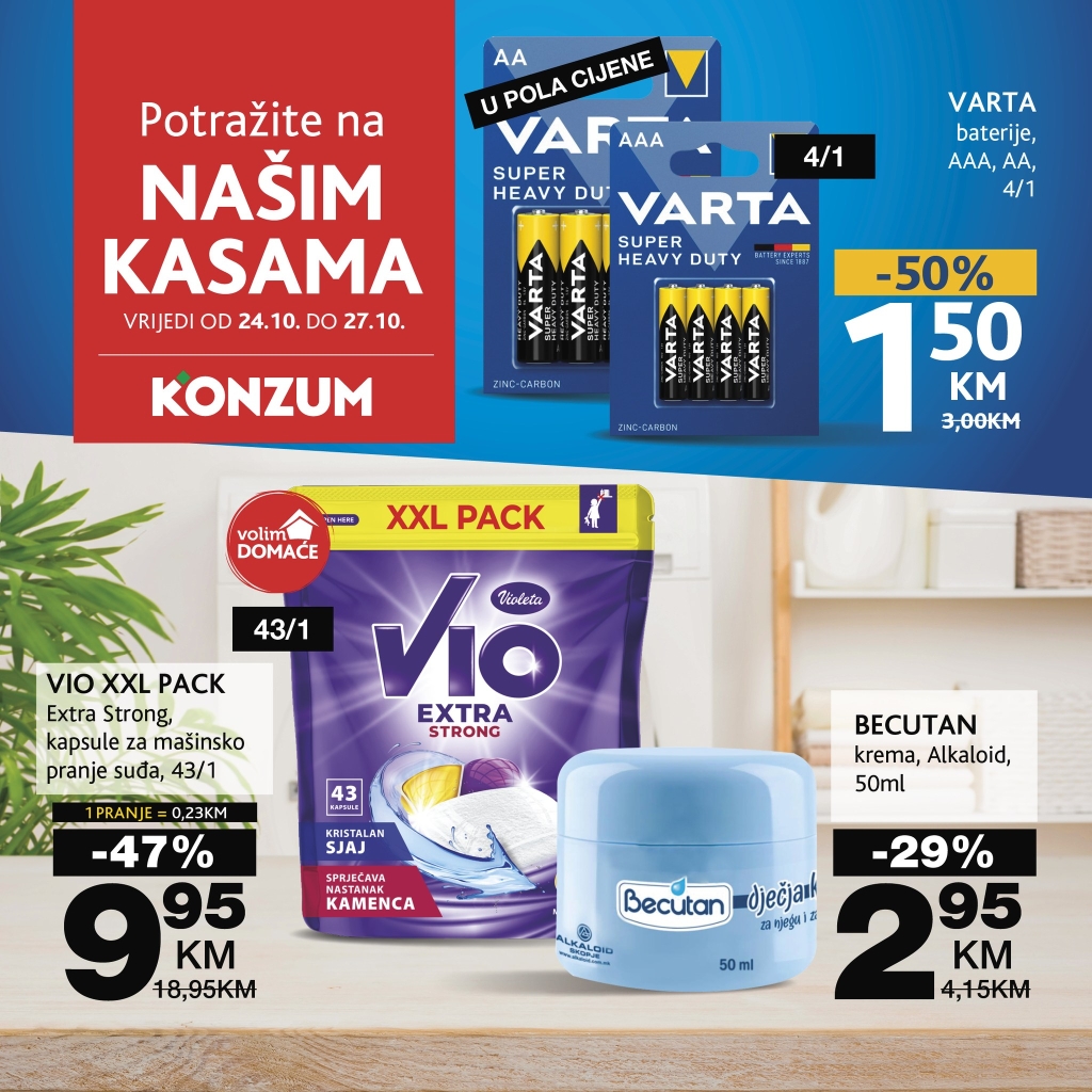 Konzum akcija na kasama 