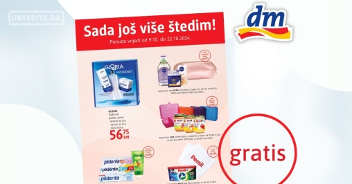 dm GRATIS Sada još više štedim!