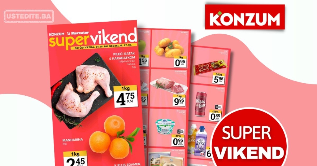 Konzum vikend akcija 24-29.10.2024.