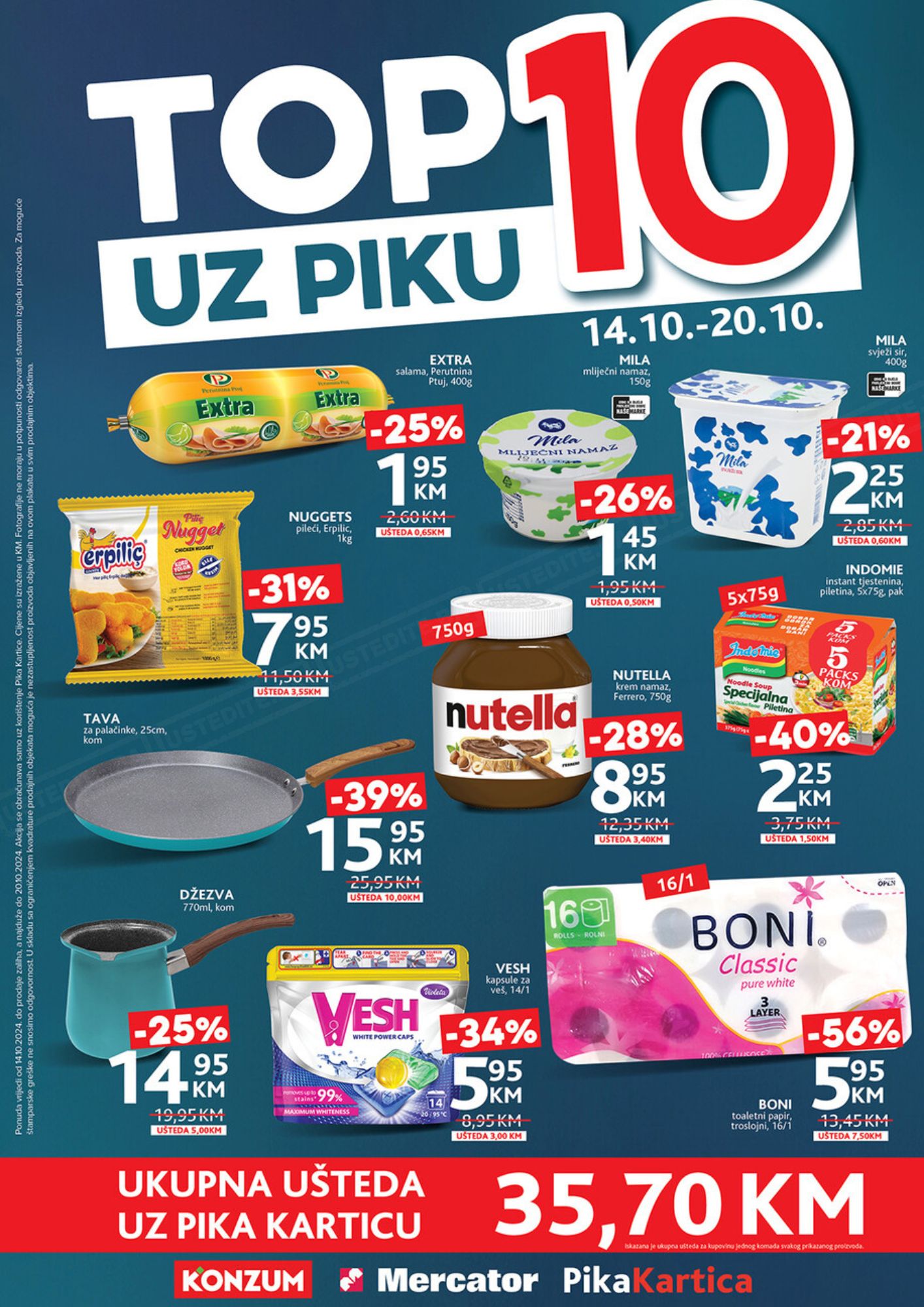 Konzum katalog TOP 10 UZ PIKU 14-20.6.2024.