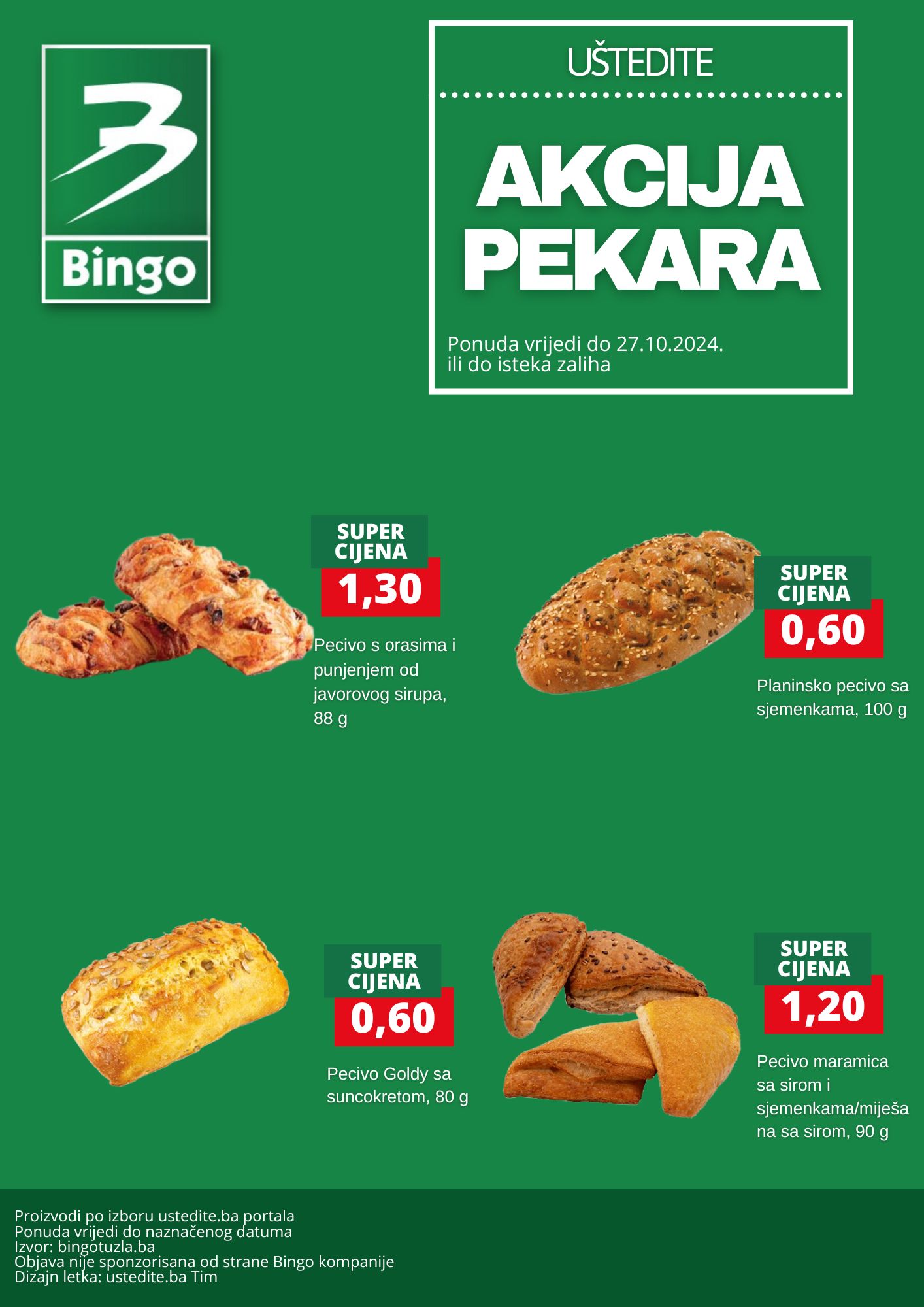 Bingo akcija PREKARA - sniženje do 27.10.2024. 