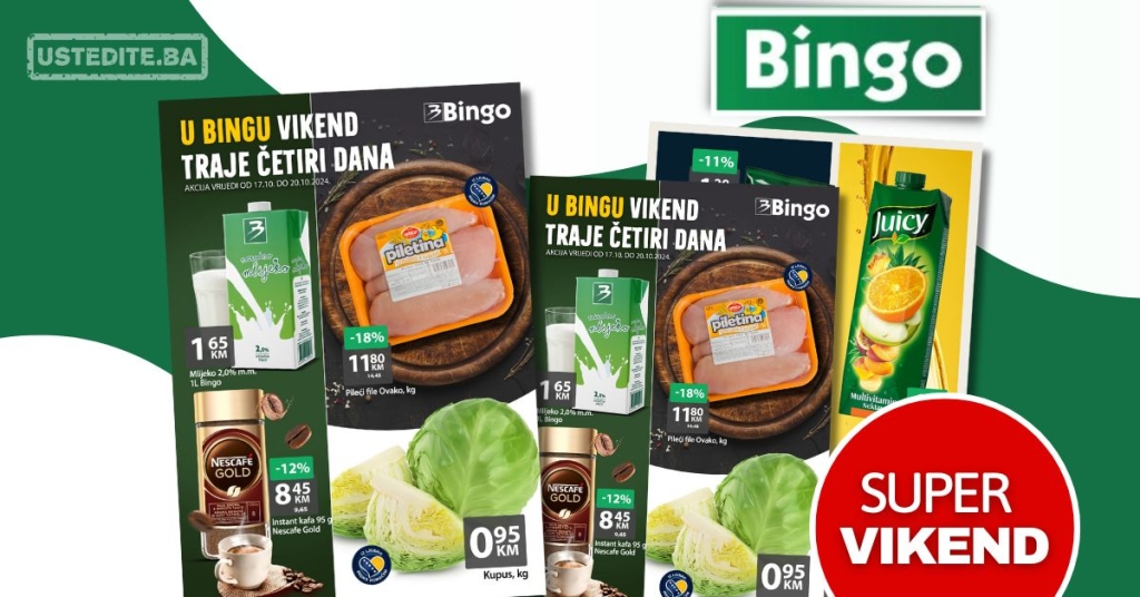 Bingo vikend akcija 17-20.10.2024.