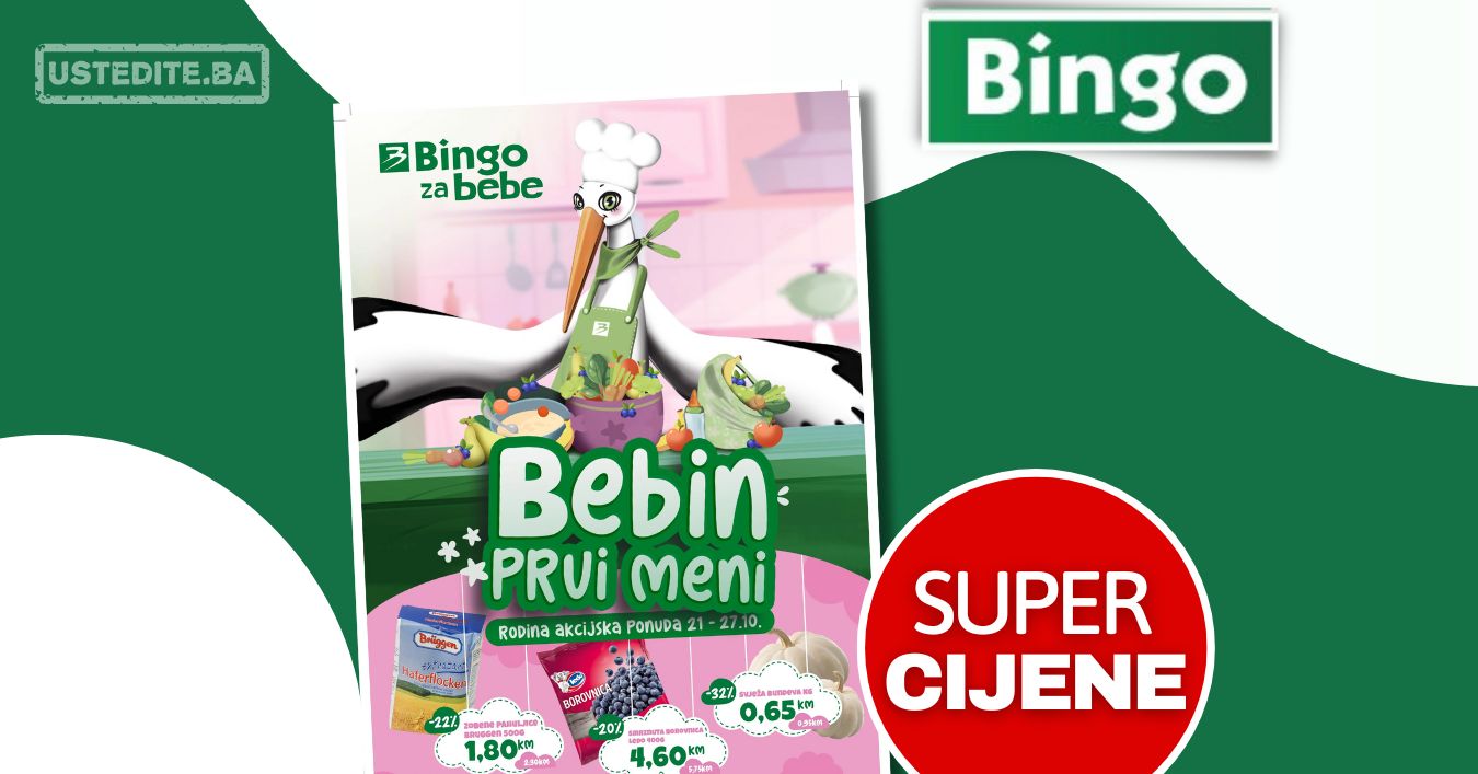 Bingo akcija BEBIN PRVI MENI 21-27.10.2024.