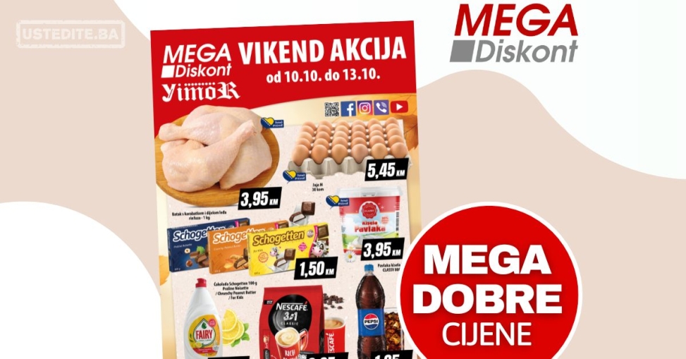 Mega Diskont vikend akcija 10-13.10.2024.