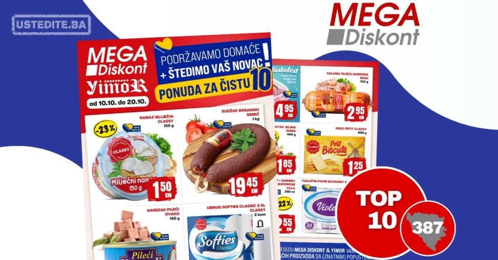 Mega Diskont katalog KUPUJMO DOMAĆE 10-20.10.2024.