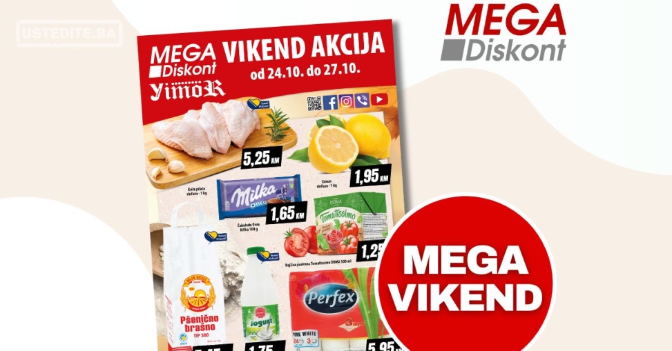 Mega Diskont vikend akcija 24-27.10.2024.