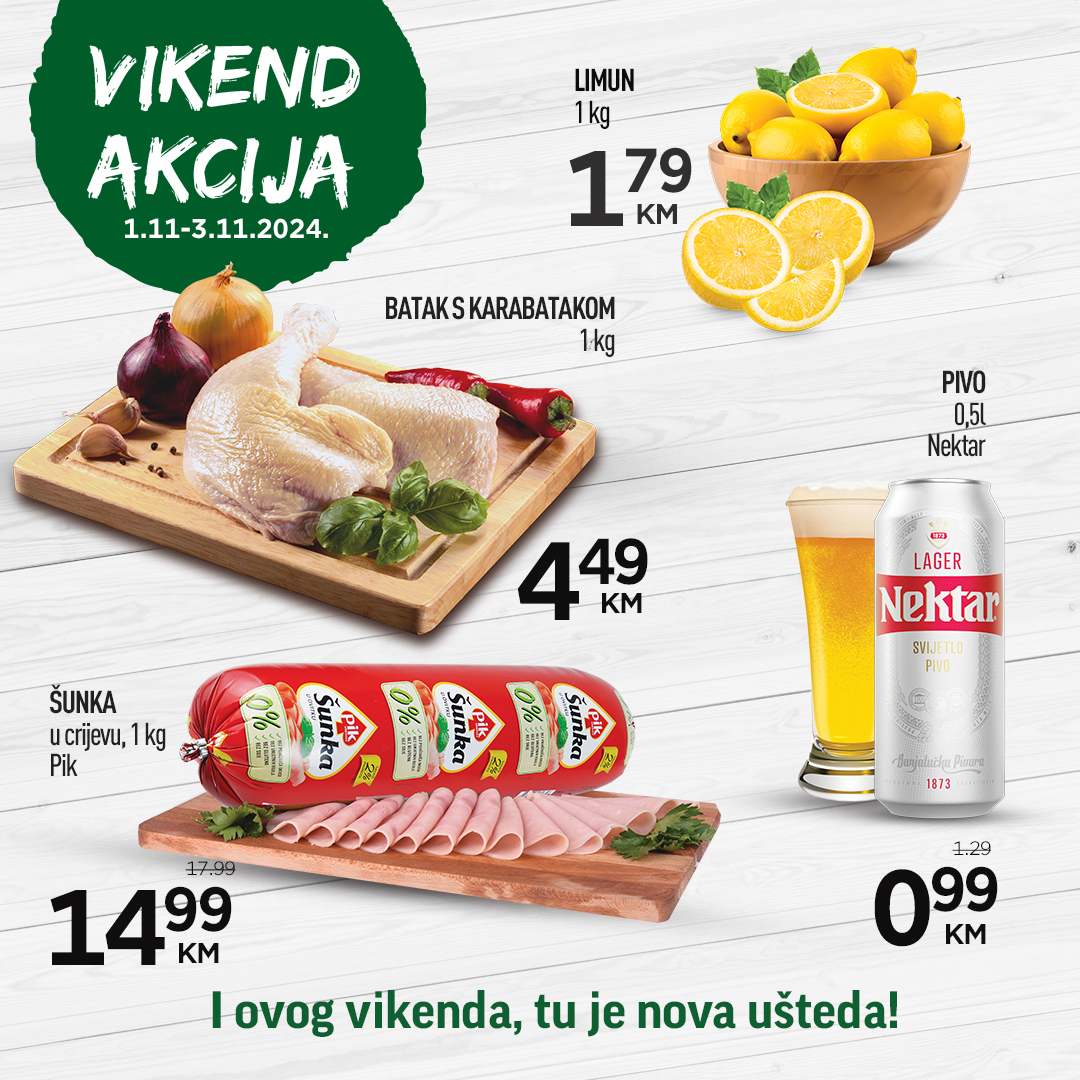 Tropic vikend akcija 1-3.11.2024. 