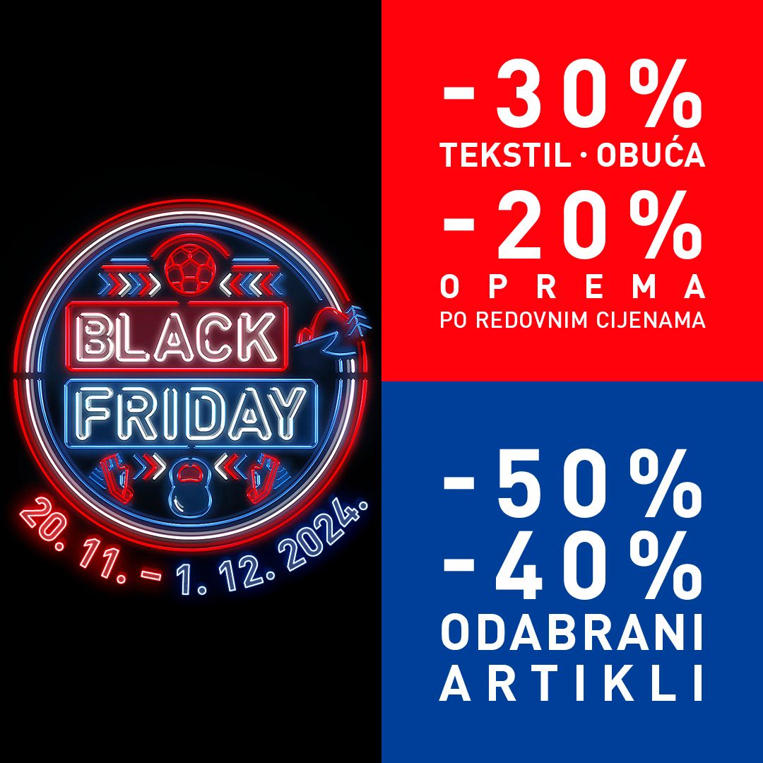 Intersport BLACK FRIDAY 20.11-1.12.2024. 