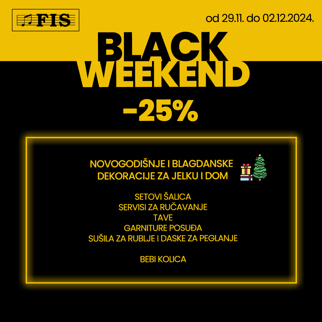 Fis BLACK WEEKEND 29.11-2.12.2024.