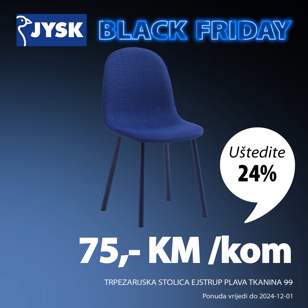 Jysk BLACK FRIDAY - sniženje do 1.12.2024.