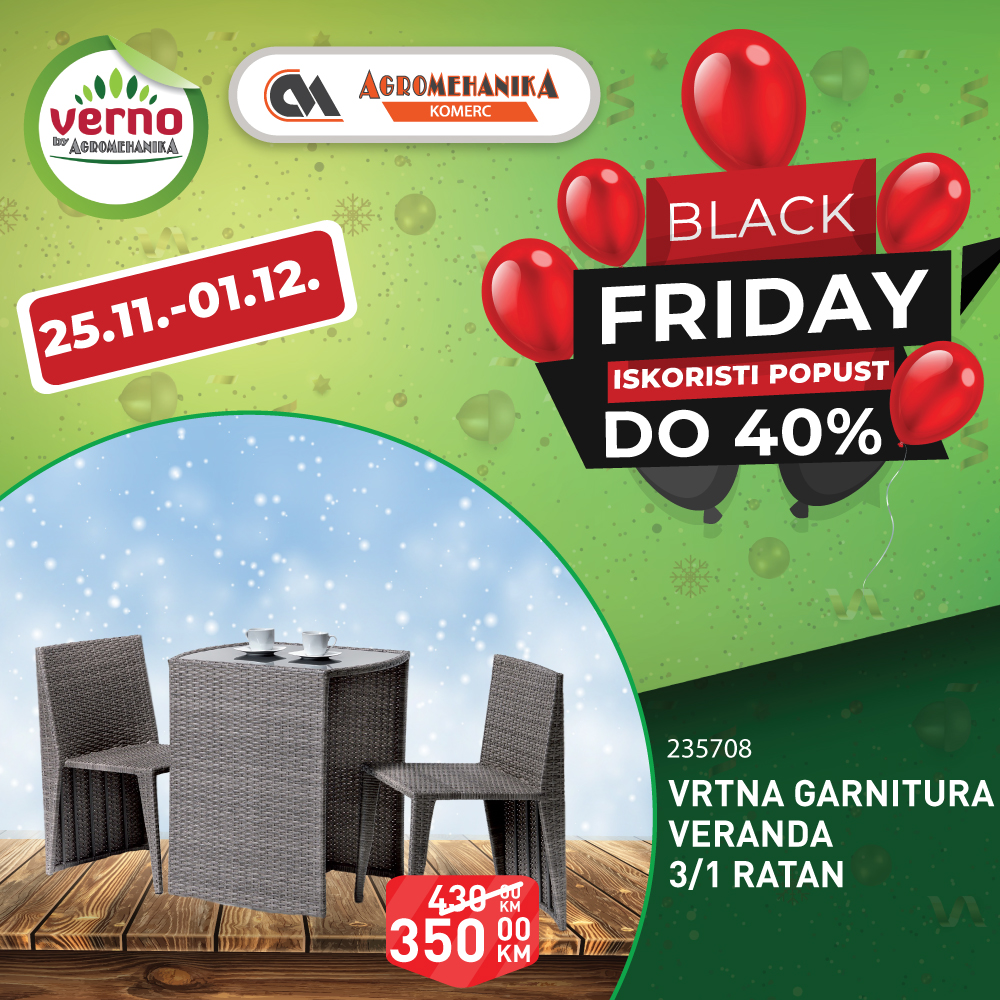 Verno by Agromehanika BLACK FRIDAY 25.11-1.12.2024. 