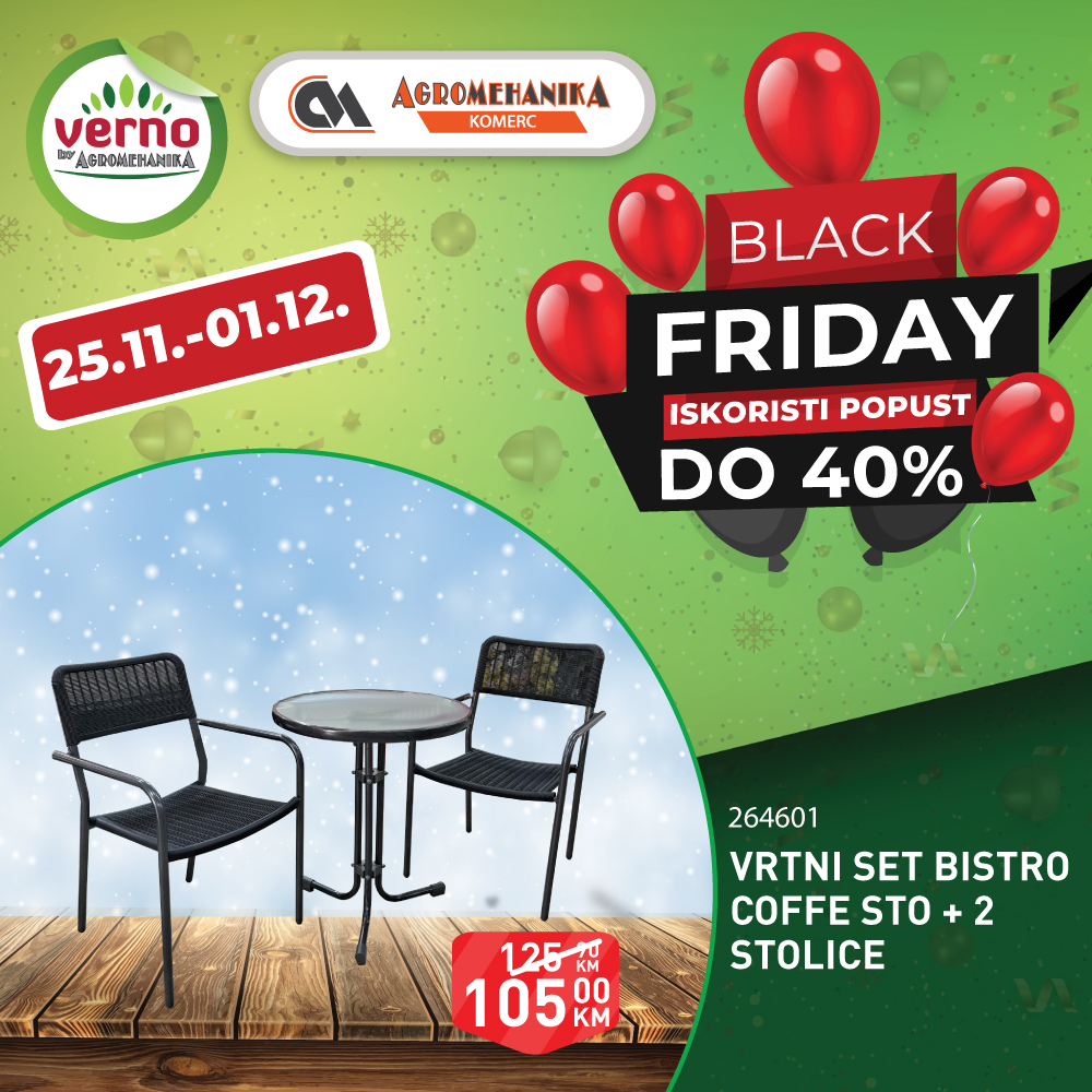 Verno by Agromehanika BLACK FRIDAY 25.11-1.12.2024. 