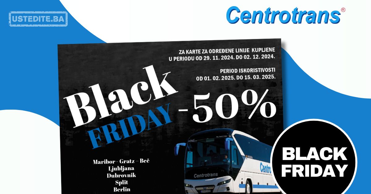 Black Friday za putoholičare – popust od 50% na autobuske karte