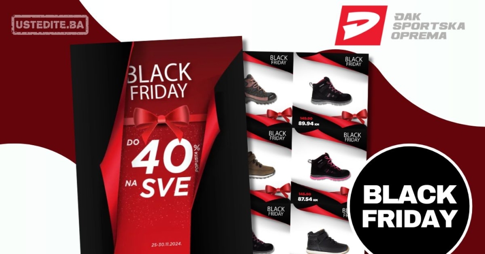 Đak Sport BLACK FRIDAY 40% na SVE - akcija do 25-30.11.2024.