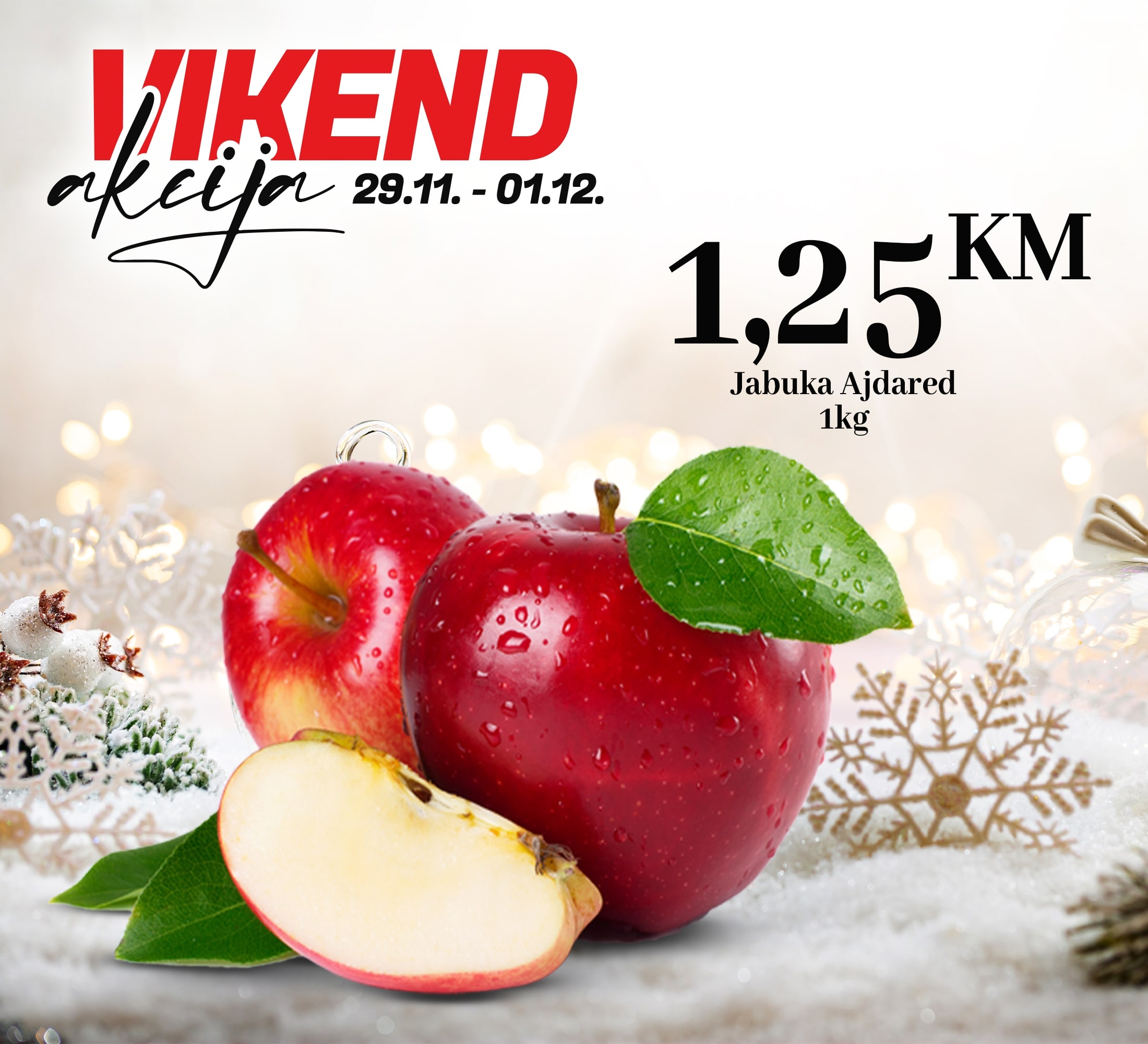 Kort vikend akcija 29.11-1.12.2024.