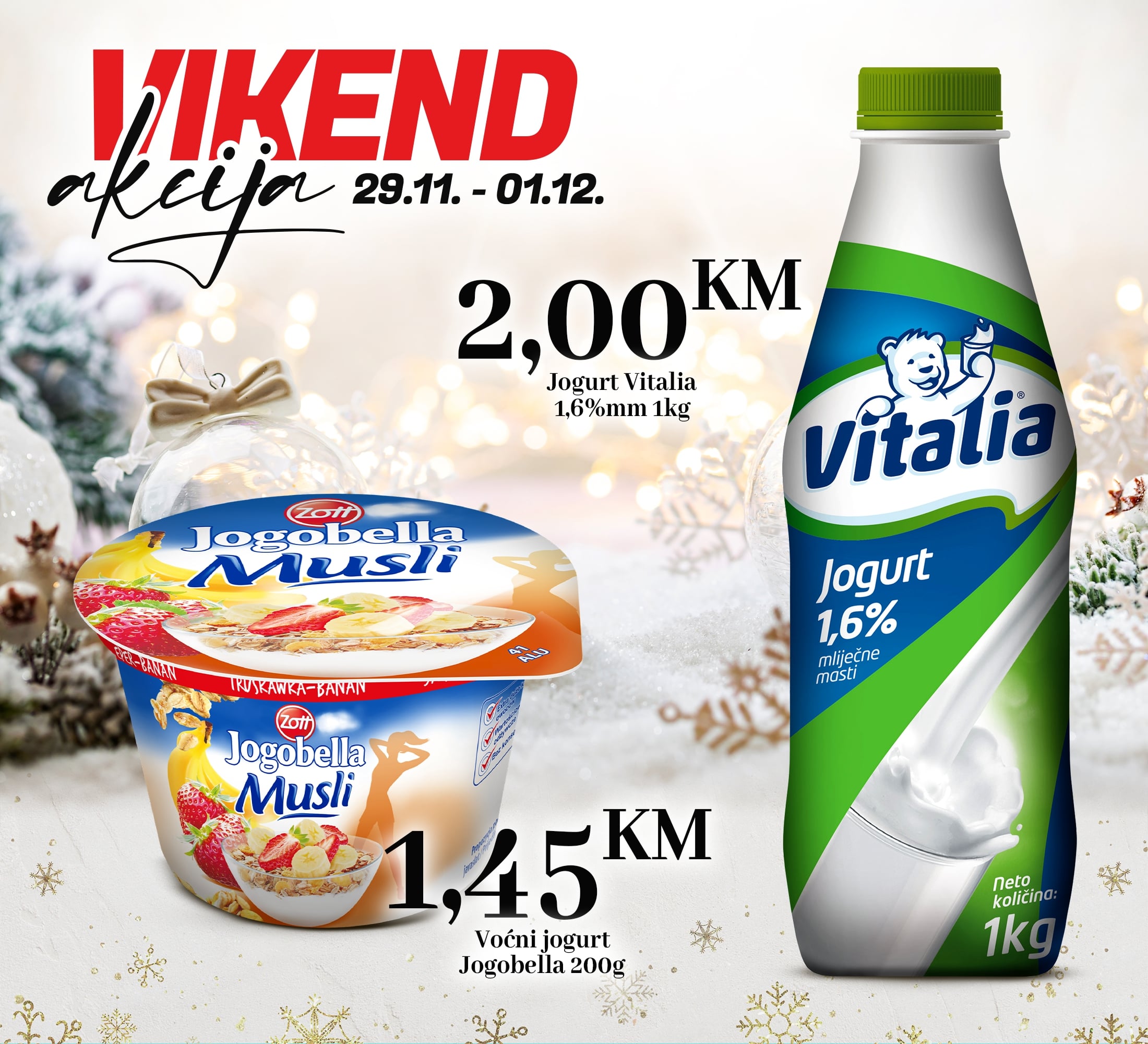 Kort vikend akcija 29.11-1.12.2024.