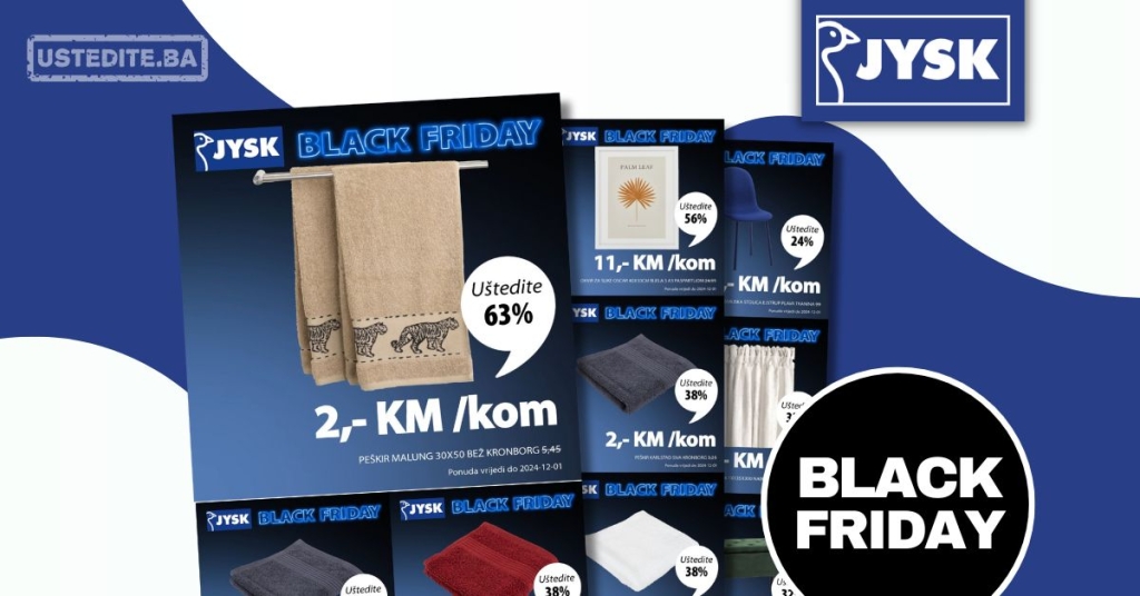 Jysk BLACK FRIDAY - sniženje do 1.12.2024.