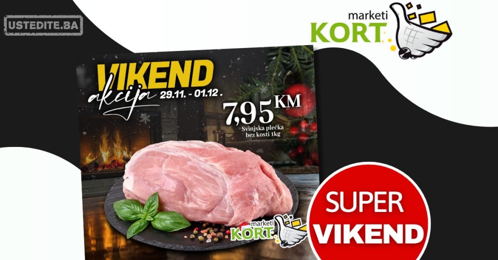 Kort vikend akcija 29.11-1.12.2024.