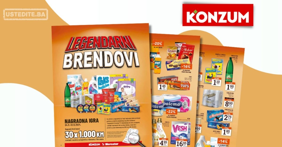 Konzum katalog LEGENDARNI BRENDOVI 4-17.11.2024.