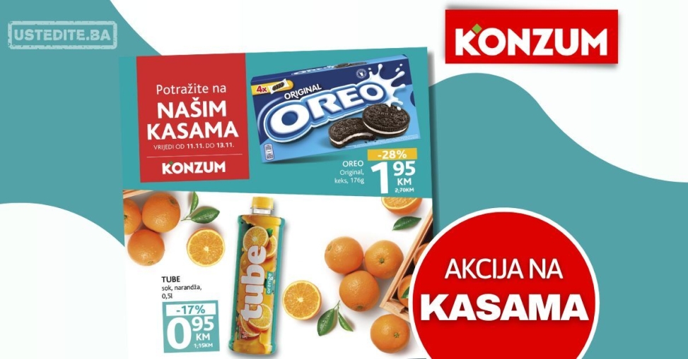 Konzum akcija na kasama 11-13.11.2024.