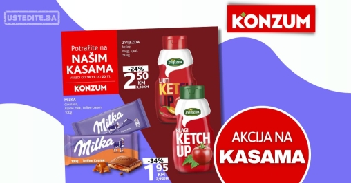 Konzum akcija na kasama