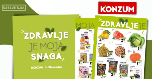 Konzum katalog ZDRAVE NAMIRNICE 18.11-1.12.2024.