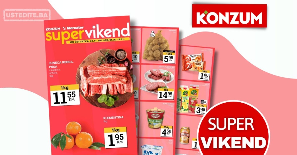 Konzum vikend akcija 21-24.11.2024.