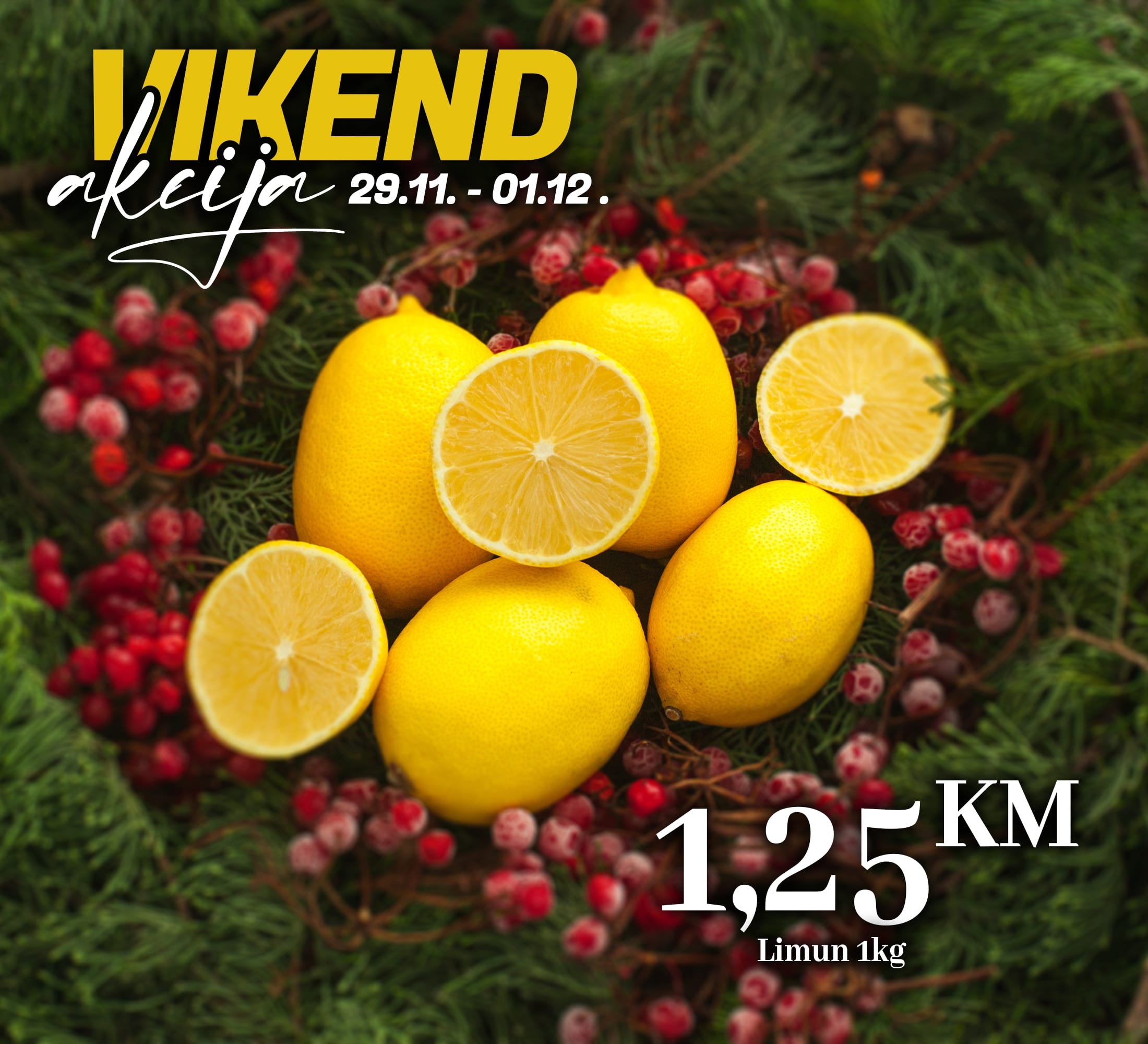 Kort vikend akcija 29.11-1.12.2024.