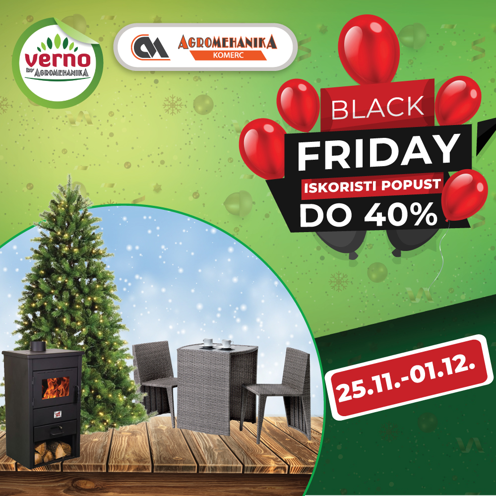 Verno by Agromehanika BLACK FRIDAY 25.11-1.12.2024. 