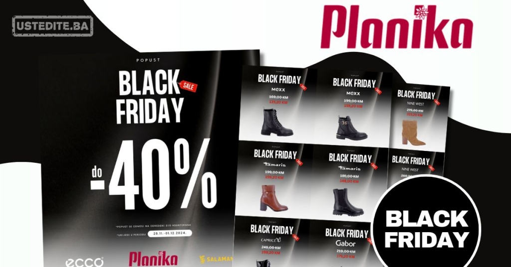 Planika BLACK FRIDAY sniženje do 40% - akcija do 1.12.2024.