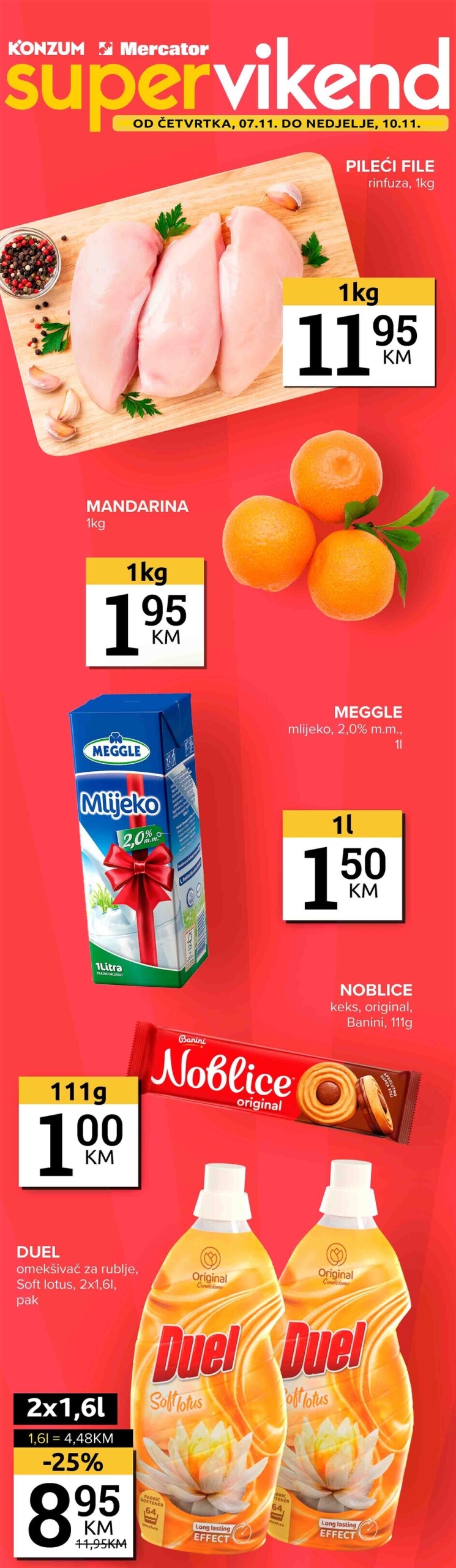 Konzum vikend akcija 7-10.11.2024.