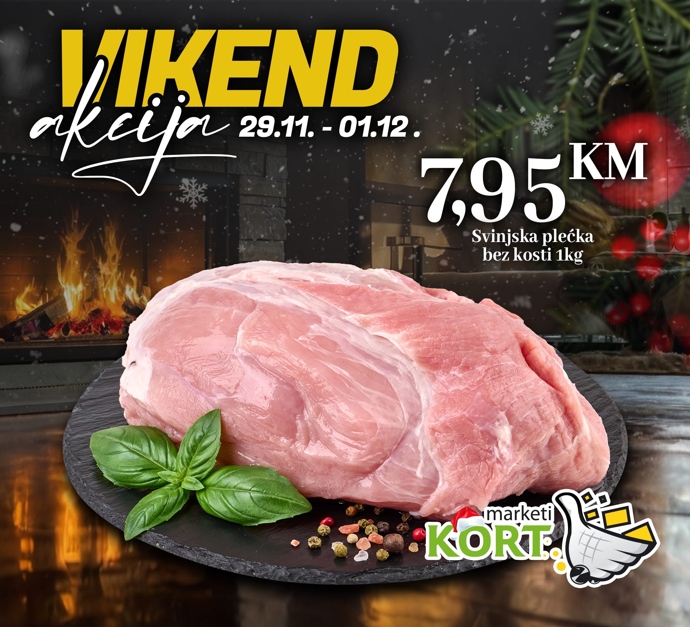 Kort vikend akcija 29.11-1.12.2024.