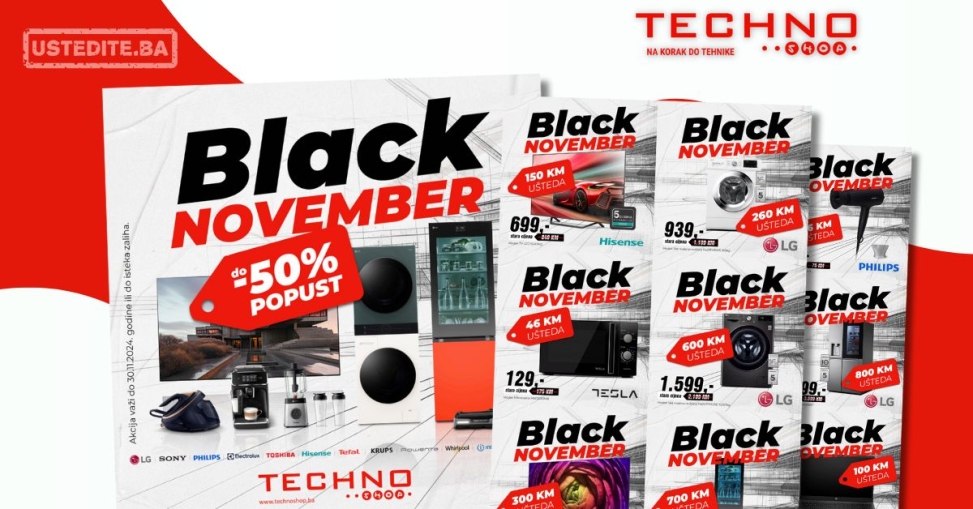 Techno Shop BLACK FRIDAY - novembar 2024.