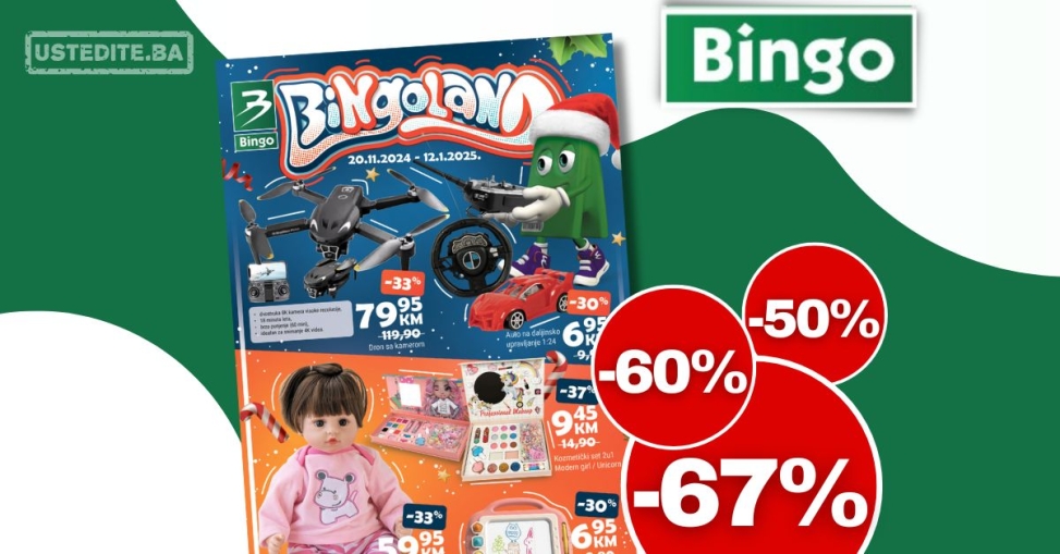 Bingo katalog IGRAČKE 20.11.2024-12.1.2025.