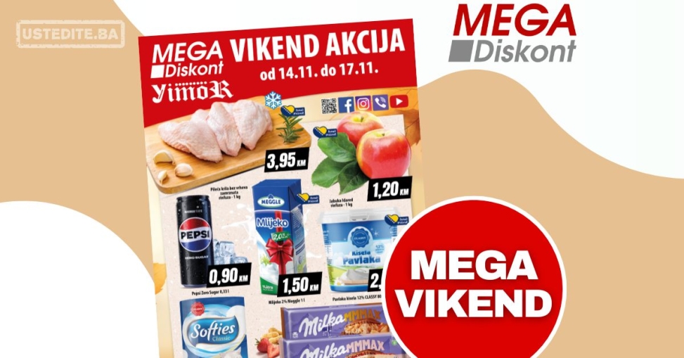 Mega Diskont vikend akcija 14-17.11.2024.