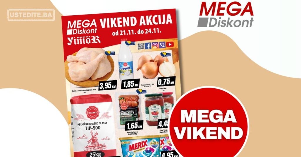 Mega Diskont vikend akcija 21-24.11.2024.