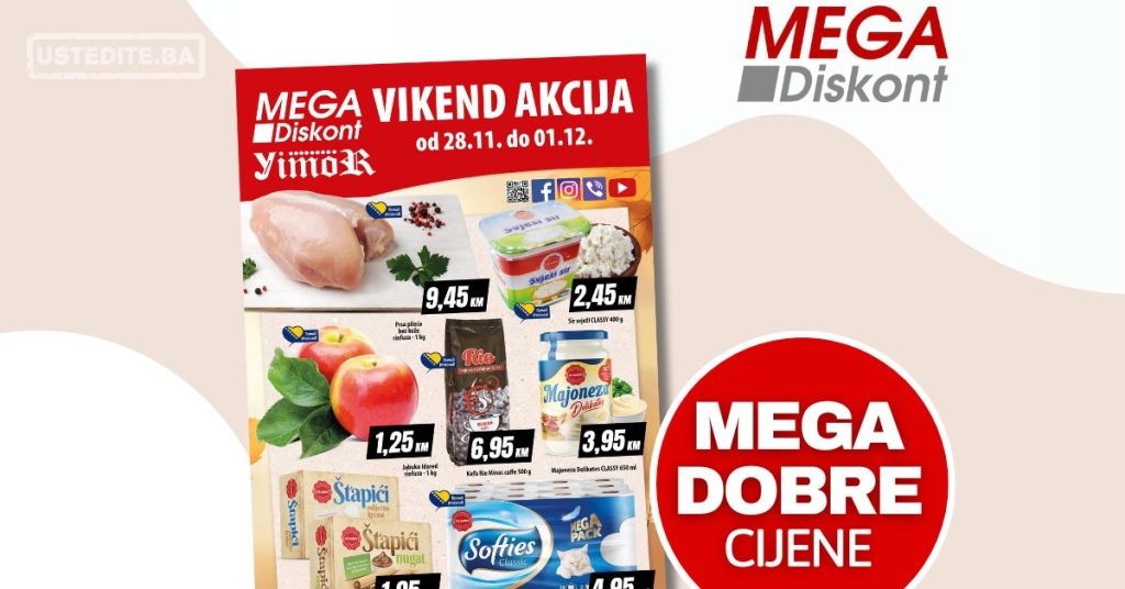 Mega Diskont vikend akcija 28.11-1.12.2024.