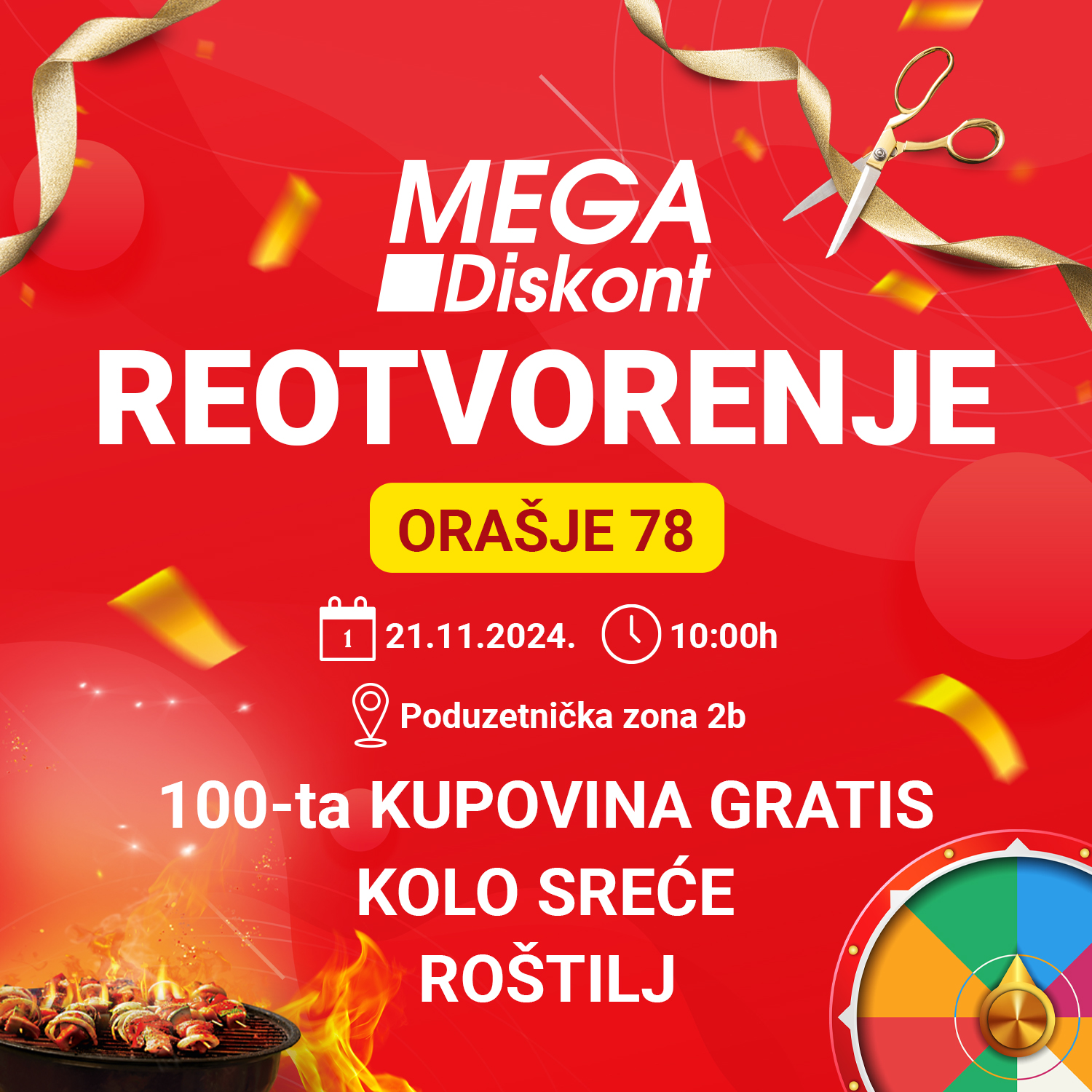 Mega Diskont ORAŠJE - VELIKO REOTVORENJE 21.11.2024.