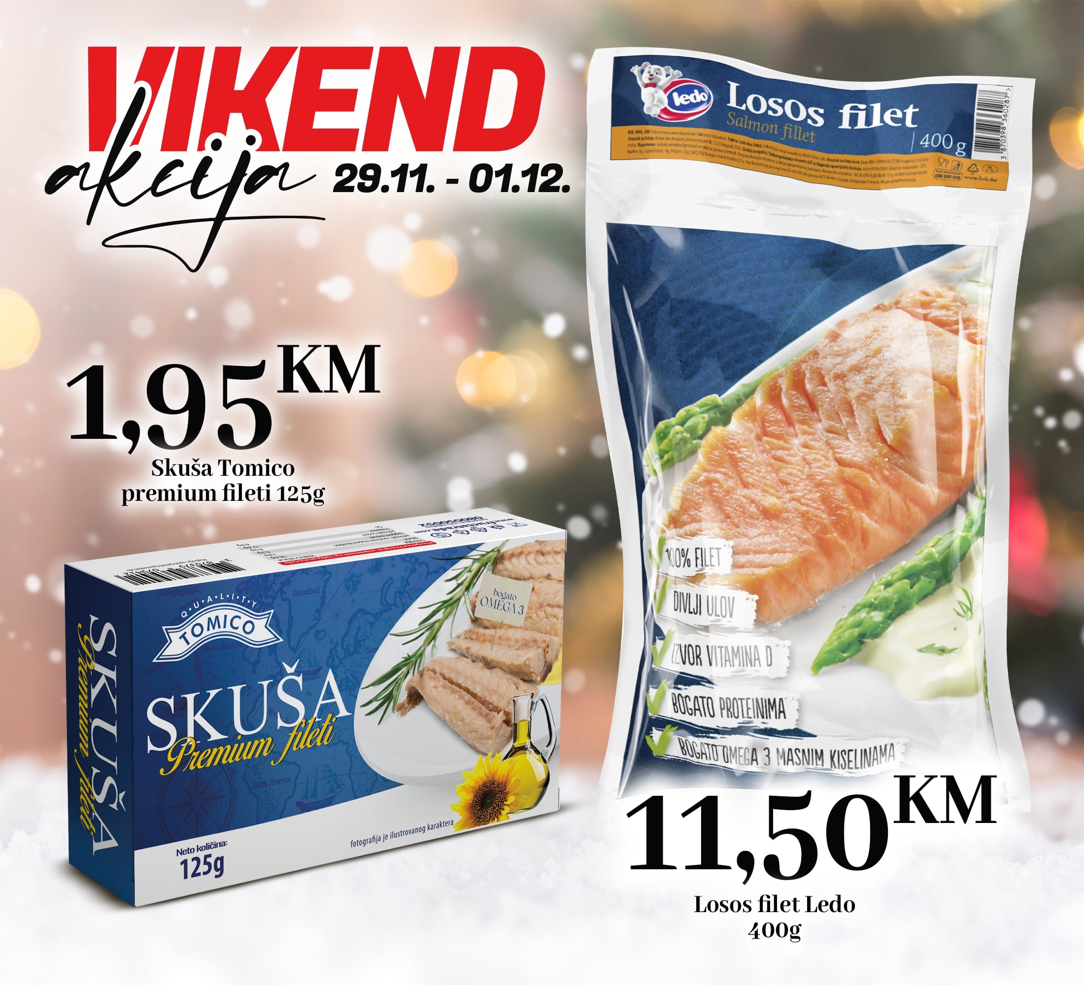 Kort vikend akcija 29.11-1.12.2024.