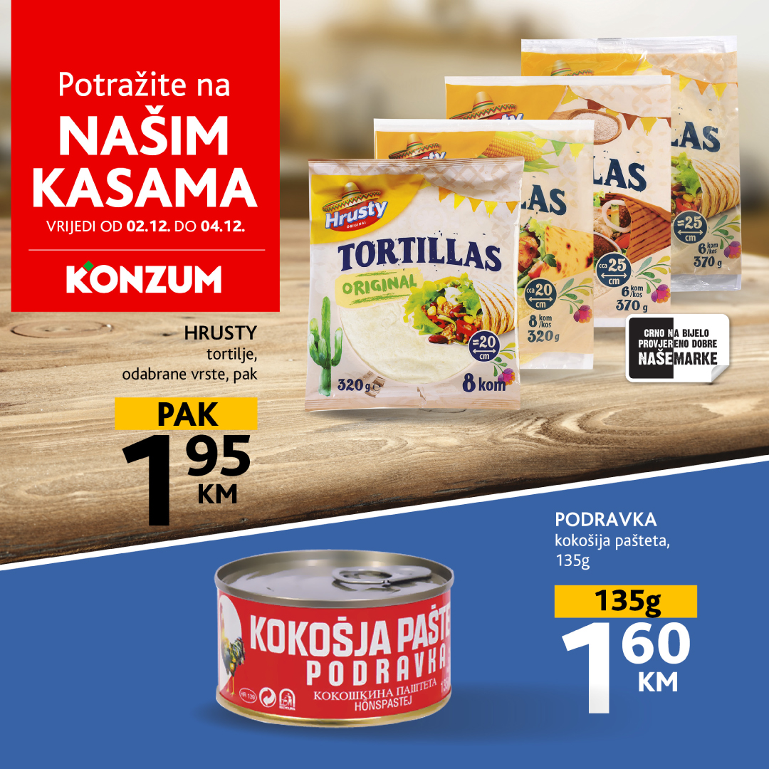 Konzum AKCIJA NA KASAMA 