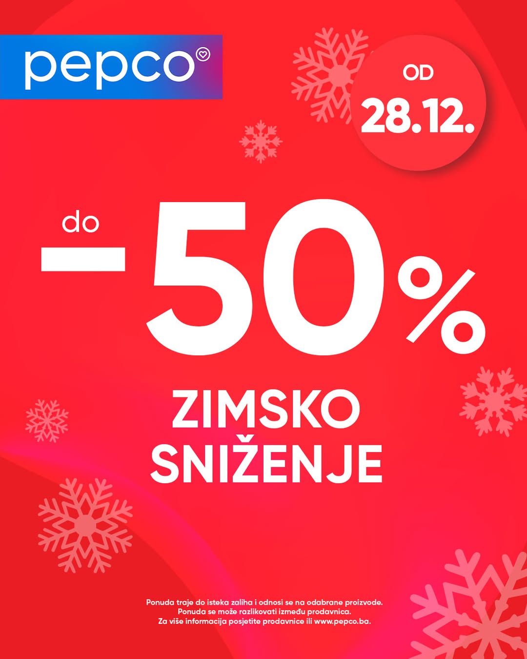 Pepco ZIMSKO SNIŽENJE od 28.12.2024. 