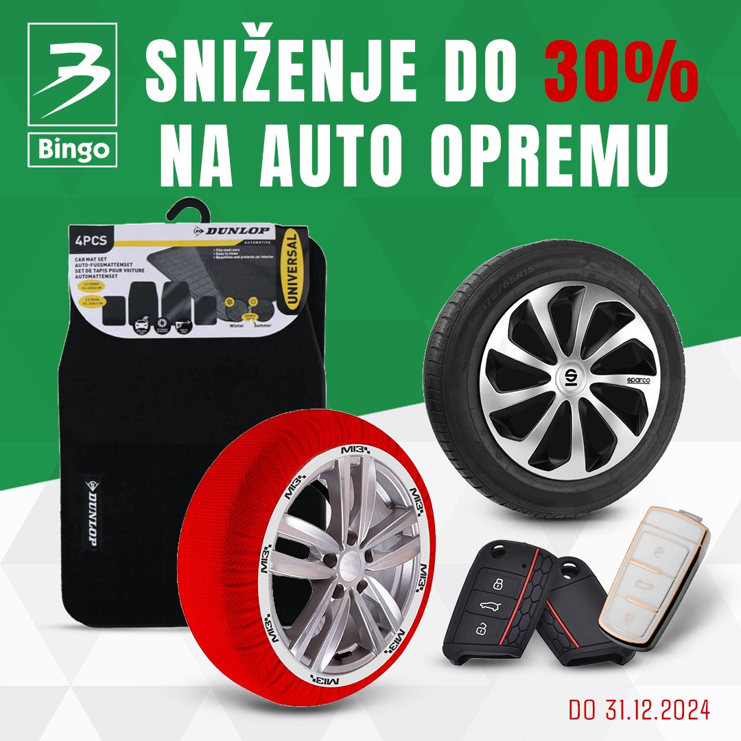 Bingo SNIŽENJE AUTO OPREME  do 31.12.2024. 