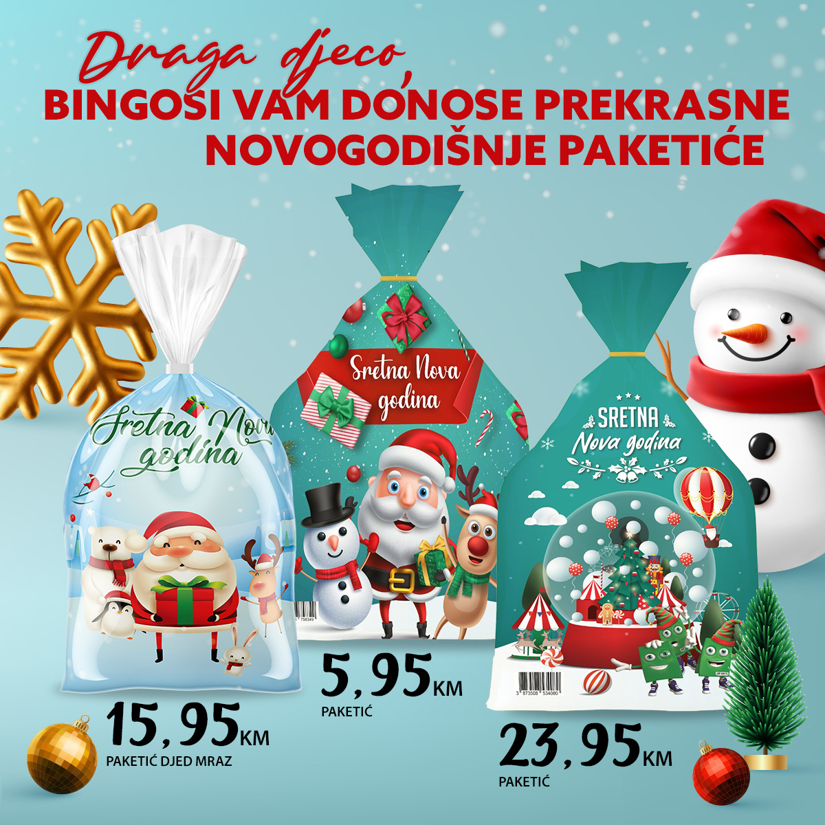 Bingo NOVOGODIŠNJI PAKETIĆI - decembar 2024.