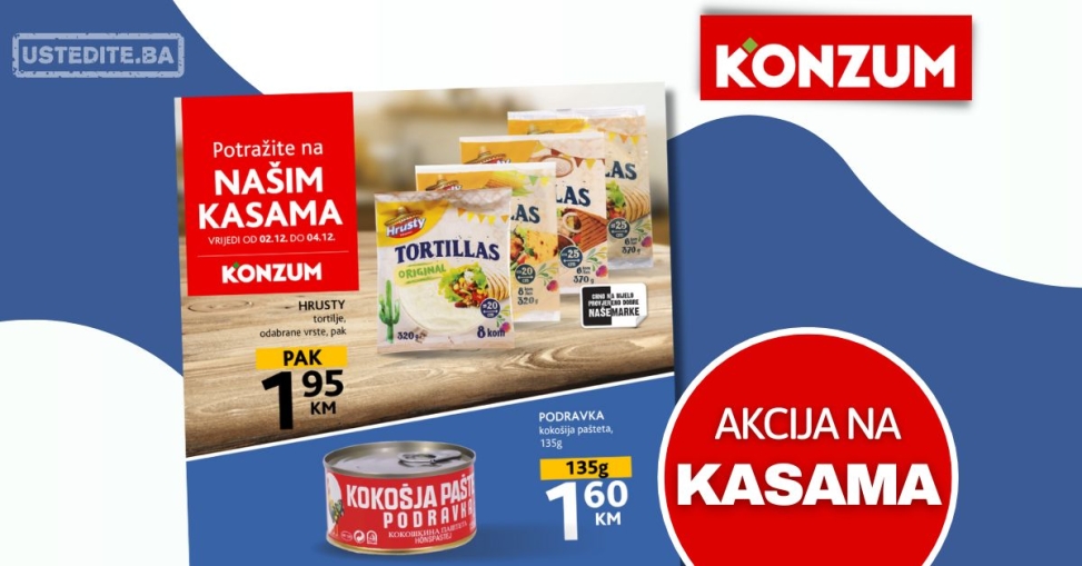 Konzum AKCIJA NA KASAMA