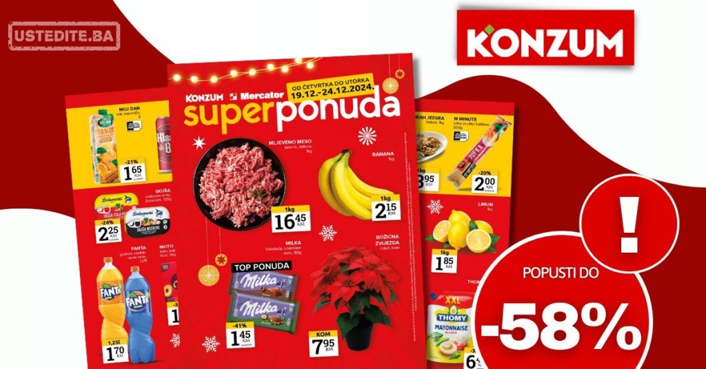 Konzum vikend akcija 19-24.12.2024.